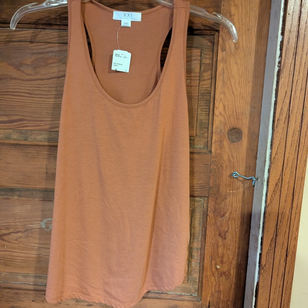 Essentials Tan Relaxed Tank Top‎